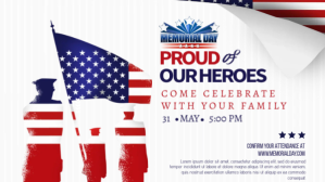 Putih Memorial Day Celebration Facebook-covervideo Template