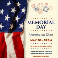 MEMORIAL DAY BANNER Instagram na Post template