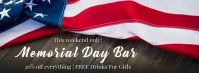 Memorial Day Bar promo Facebook Cover Template