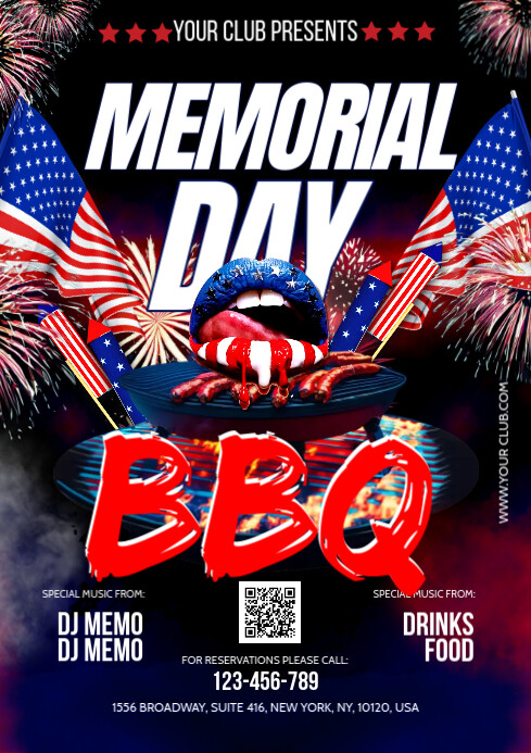Copy of Memorial Day BBQ | PosterMyWall