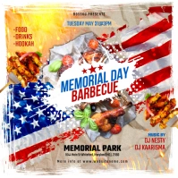 Memorial Day BBQ Instagram Post template