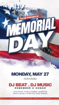 Memorial Day Bbq Instagram Story template