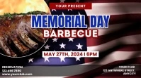 Memorial Day BBQ Party Twitter-Beitrag template