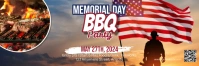 MEMORIAL DAY BBQ PARTY Twitter Banner template