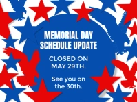 Memorial Day Business Yard Sign 庭院招牌 template
