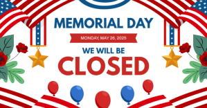 Biały Memorial Day Closure Facebook begivenhed cover Template