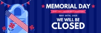Memorial Day Business Sign Twitter Banner template