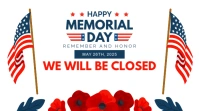 Memorial Day Business Sign Twitter Post Twitter-opslag template