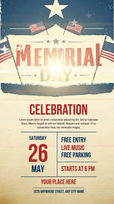 Copy of Memorial Day Celebration | PosterMyWall