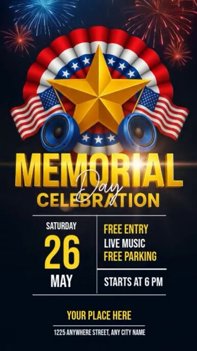 Copy of Memorial Day Celebration | PosterMyWall