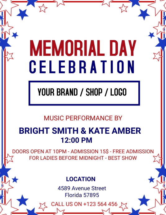 Copy of MEMORIAL DAY CELEBRATION | PosterMyWall