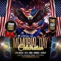 Memorial Day Celebration Pos Instagram template
