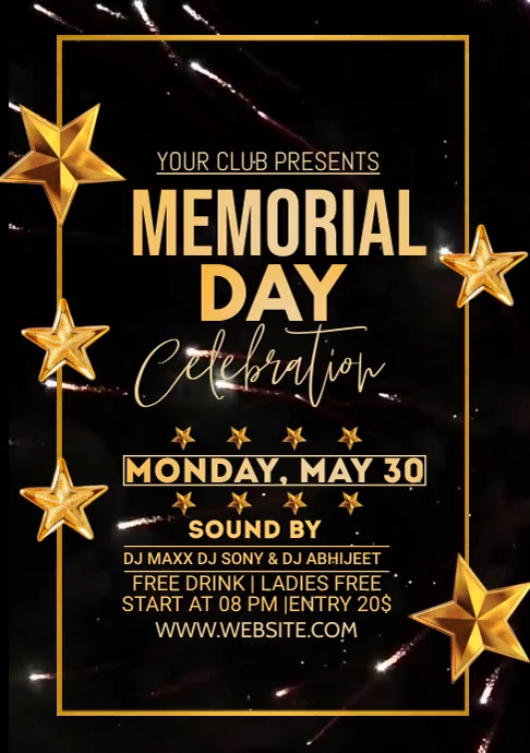 Copy of memorial day celebration | PosterMyWall