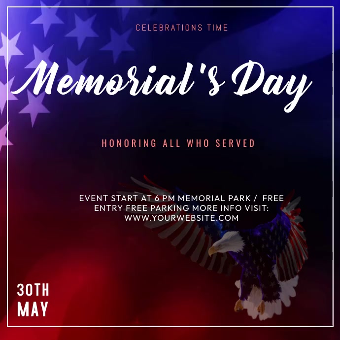 Copy of memorial day celebration | PosterMyWall