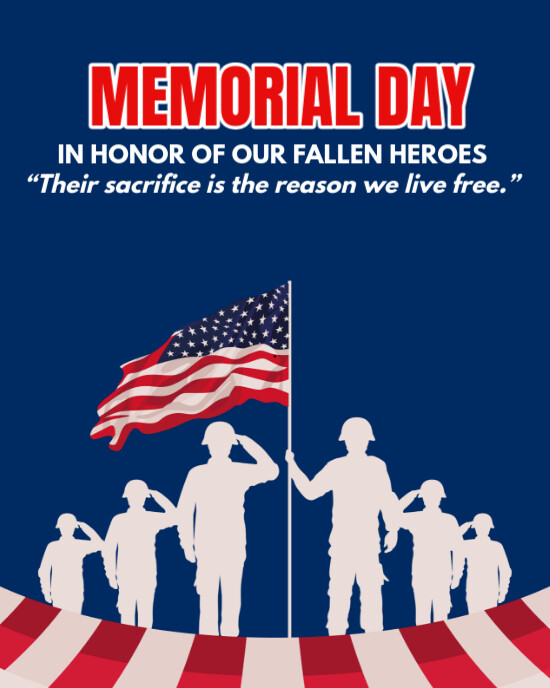 Copy of Memorial day celebration flyer | PosterMyWall