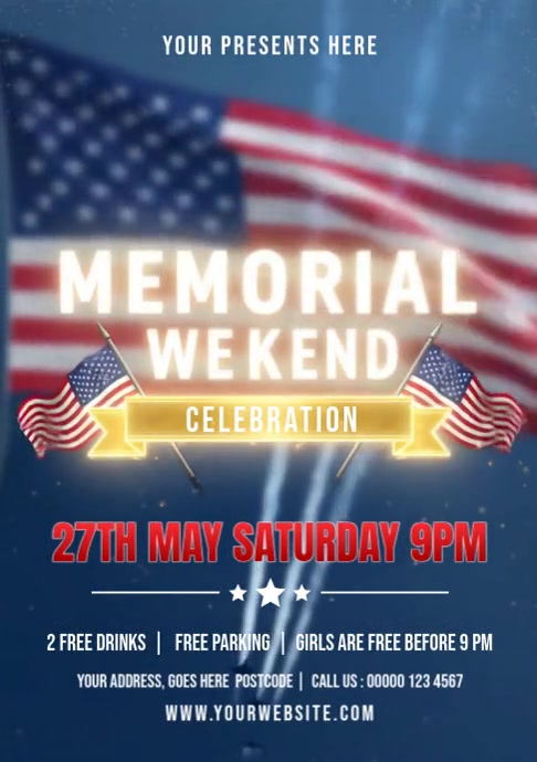 Copy of Memorial Day Celebration Flyer | PosterMyWall