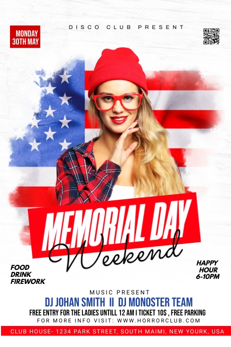 Memorial Day Celebration Flyer Template | PosterMyWall