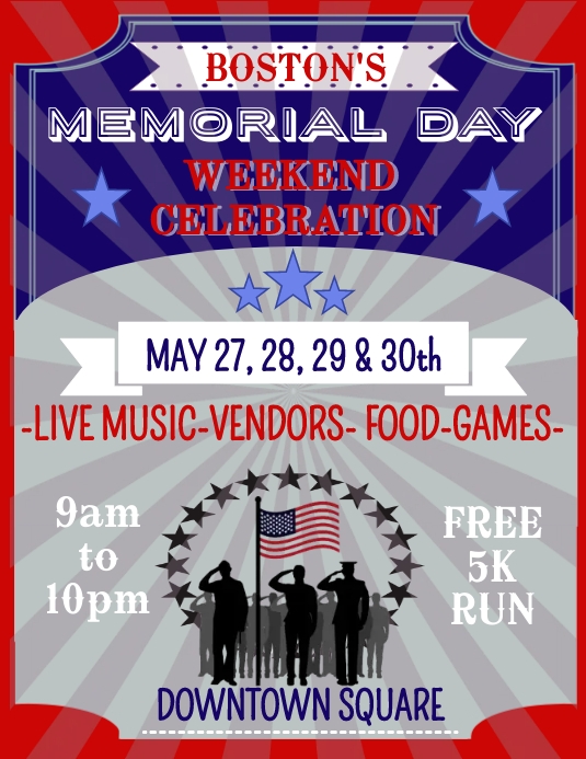 Copy of memorial day celebration flyer | PosterMyWall