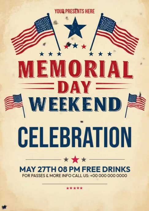 Copy of Memorial Day Celebration Party | PosterMyWall