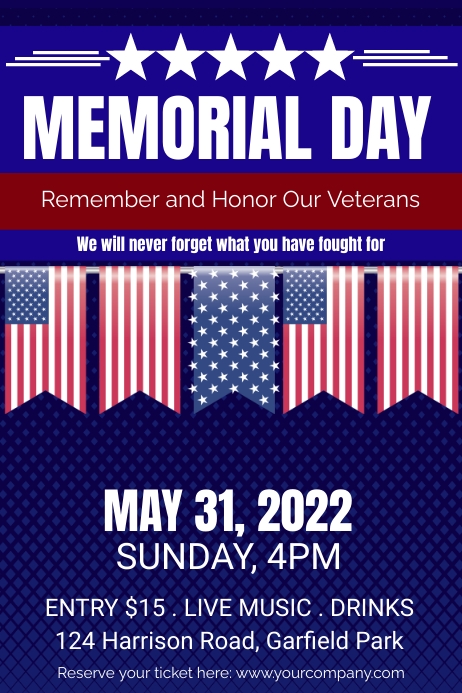 Copy of Memorial Day Celebration Poster | PosterMyWall