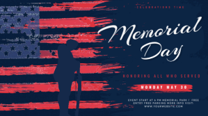 Memorial Day Celebration Twitter Post Design template