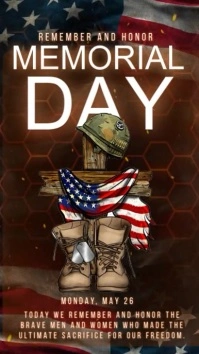 Memorial Day Celebration Video Instagram Story template