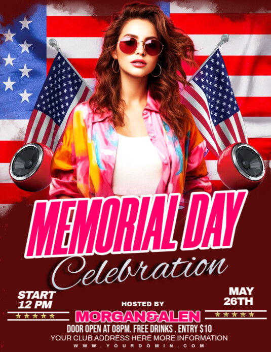 Copy of Memorial Day Celebraton Flyer (us Letter) | PosterMyWall