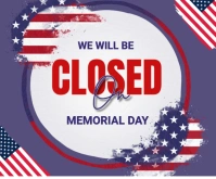 Memorial day closed Umugqa Ophakathi template