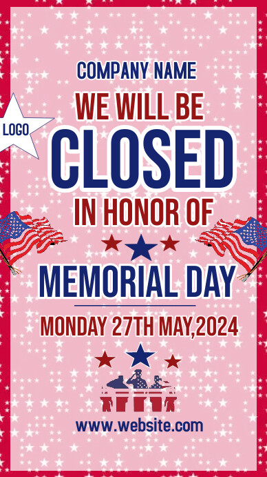 memorial day closing Templat | PosterMyWall