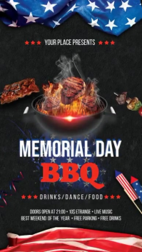 Memorial Day Cookout Instagram Story template
