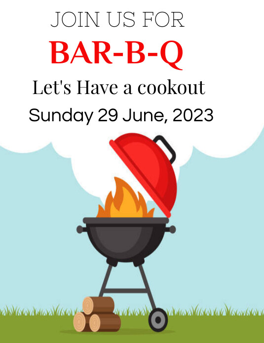 Memorial Day Cookout Flyer, Memorial Day Cook Template | PosterMyWall