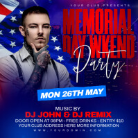 memorial day Publicación de Instagram template
