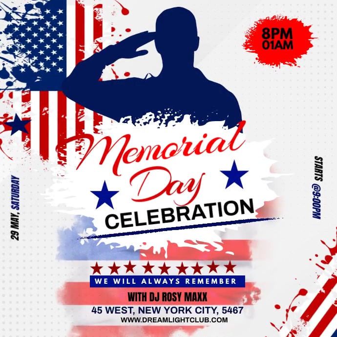 Memorial Day Template PosterMyWall