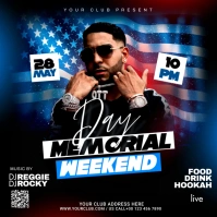 Memorial day Publicación de Instagram template