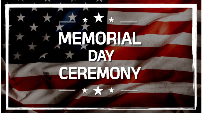 Memorial day 数字显示屏 (16:9) template