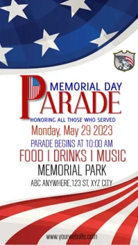 Memorial Day เรื่องราวบน Instagram template