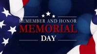 memorial day Digital Display (16:9) template