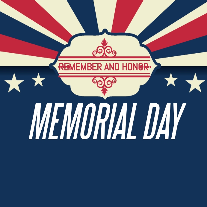 Memorial Day Post Instagram template