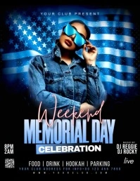 Memorial day Flyer (format US Letter) template