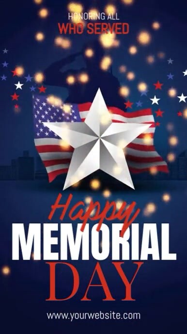 Memorial Day Ekran reklamowy (9:16) template