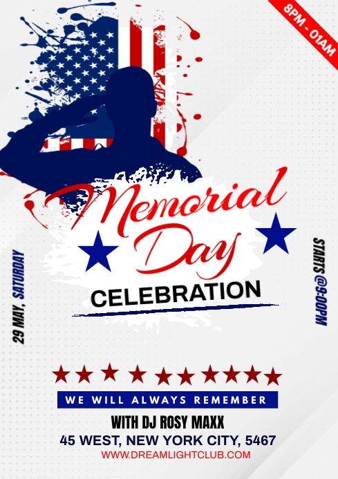 Memorial day Template | PosterMyWall