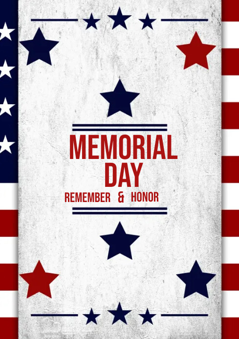 Memorial Day Template PosterMyWall