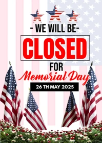 memorial day A6 template