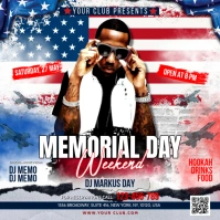 Memorial Day Instagram 帖子 template