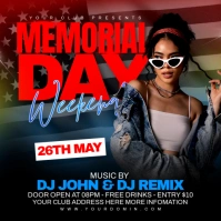 memorial day Publicación de Instagram template