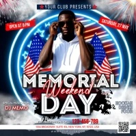 Memorial Day Publicación de Instagram template