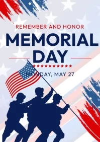 Memorial Day A4 template