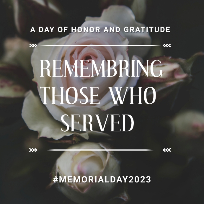 Memorial Day Instagram Post template