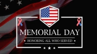 Memorial day Цифровой дисплей (16 : 9) template