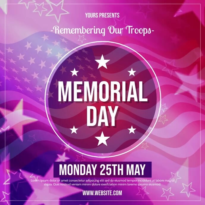 Copy of Memorial Day | PosterMyWall